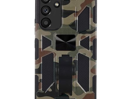 Samsung Galaxy A54 (5G) Hybrid Håndværker Cover m. Kickstand & Magnet - Army Grøn Online