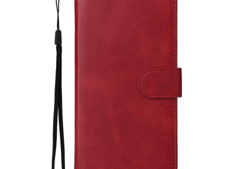 Samsung Galaxy S23 Ultra Læder Cover m. Pung og Strop - Rød Online Hot Sale