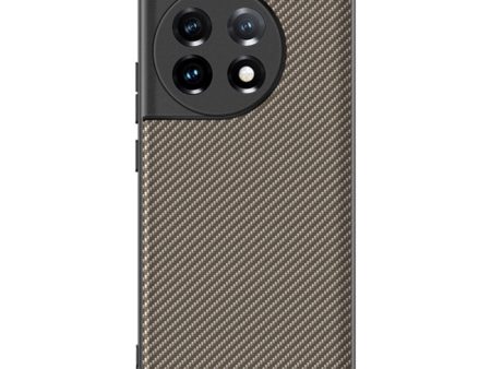 One Plus 11 Carbon Fiber Læderbetrukket Cover - Guld Supply