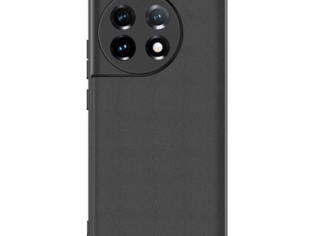 One Plus 11 Carbon Fiber Læderbetrukket Cover - Sort For Cheap