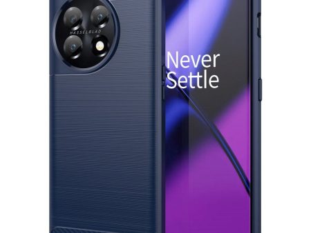 OnePlus 11 Brushed Carbon Cover - Blå Online now