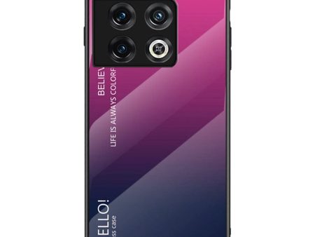 OnePlus 11 Cover m. Glas Bagside - Hello - Pink   Lilla Fashion