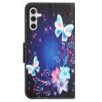 Samsung Galaxy A54 (5G) Læder Cover m. Pung - Sommerfugle For Cheap