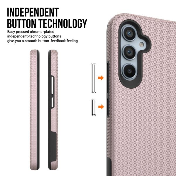 Samsung Galaxy A34 (5G) Håndværker Hybrid Cover - Rose Gold Fashion