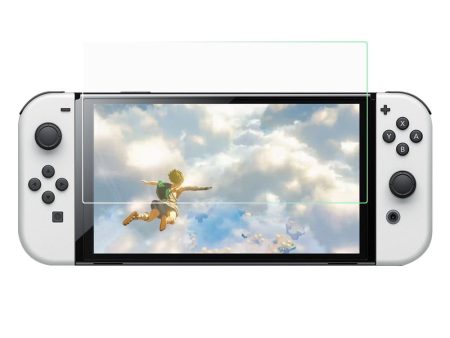 Nintendo Switch OLED Arc Edge Hærdet Glas - Skærmbeskyttelse - Gennemsigtig Online Hot Sale