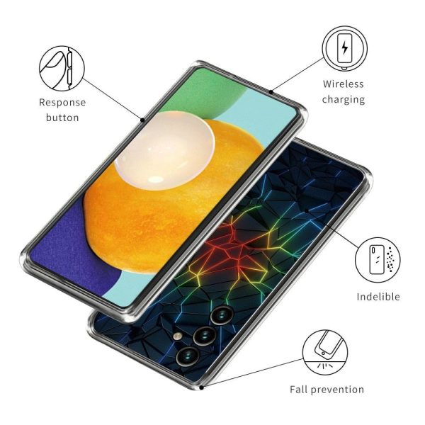 Samsung Galaxy A14   A14 (5G) Fleksibelt Cover m. Print - Geometri Hot on Sale