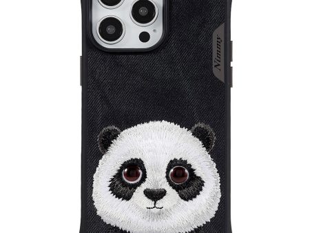 iPhone 14 Pro Hybrid Plastik cover m. print - Sød Panda on Sale