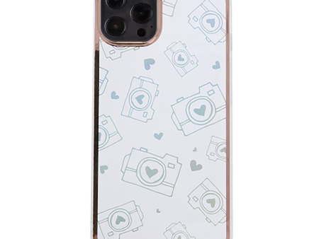 iPhone 13 Pro Hybrid Plastik Cover m. Holografisk Print - Kamera Motiv - Gennemsigtig Online