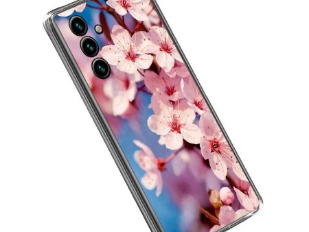 Samsung Galaxy A14   A14 (5G) Fleksibelt Cover m. Print - Lyserød Blomst For Cheap