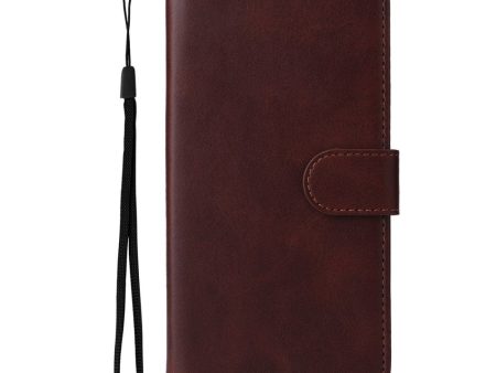 Samsung Galaxy S23 Ultra Læder Cover m. Pung og Strop - Brun Online now