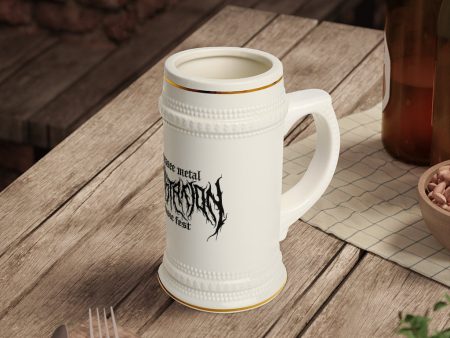 TMDMF Black Logo 22 oz Beer Stein Mug Discount