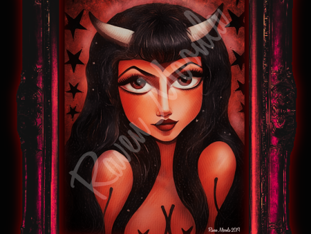 Art Print of Original Painting - Devilish For Sale