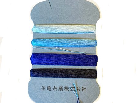 Kinkame Silk Thread  Assortment - 100wt - # 05 INDIGO BLUE Online now