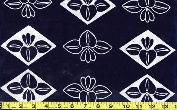 Yukata Fabric - 507 - Persimmon Crests - Indigo Supply