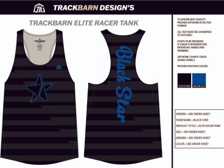 Black-Star- Womens Track Singlet Hot on Sale