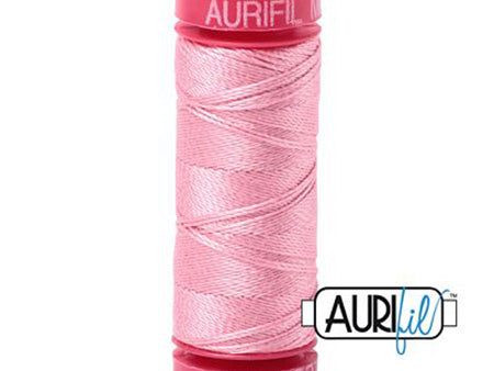 Aurifil 12wt Cotton Thread - 54 yards - 2425 Bright Pink Cheap