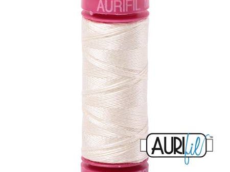 Aurifil 12wt Cotton Thread - 54 yards - 2026 Chalk on Sale