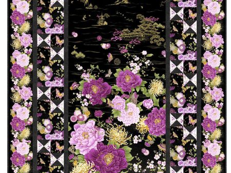 Quilt Pattern - Castilleja Cotton - Majestic Bouquet Panel Quilt Online now