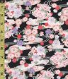 Japanese - Hokkoh - Floral Clusters & River Swirls - 1021-110-3E - Black - ON SALE - SAVE 30% on Sale