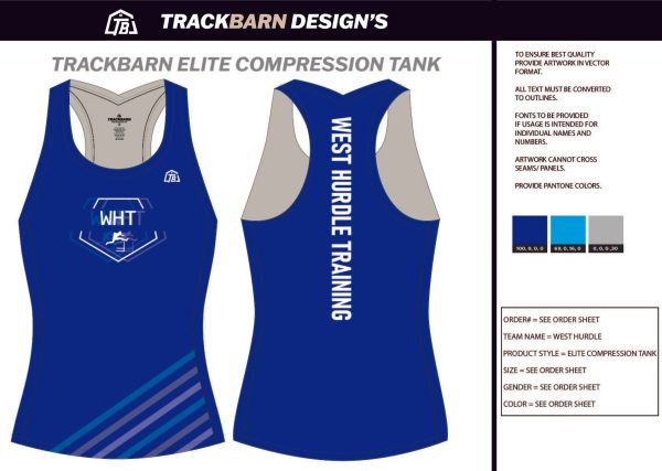 West-Hurdle-Training Womens Compression Tank on Sale