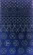 Sashiko Pre-printed Panel - HM-21 - Hexagon Crests & Traditional Motifs - Dark Navy-Indigo Online