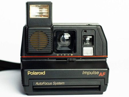 Old fashioned Polaroid Impulse Autofocus AF Instant Film Camera Black on Sale