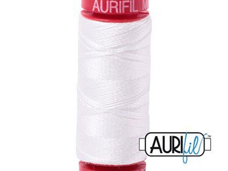 Aurifil 12wt Cotton Thread - 54 yards - 2021 Natural White Cheap