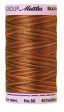 Mettler Cotton Sewing Thread - 50wt - 547 yd  500M - Variegated - 9852 Chocolatte For Sale