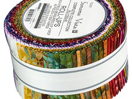 Pre-Cut Strips - BATIK - SONOMA VISTA - Pre-cut 2 1 2  Strips (40) For Cheap