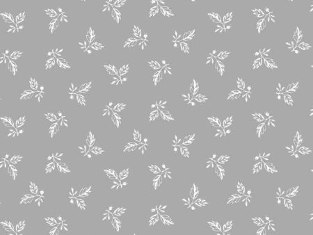 *Blender - Maywood Solitaire White - Small Leafy Clusters - MAS315-UW - White on White - ON SALE - SAVE 30% - BY THE YARD Online Hot Sale