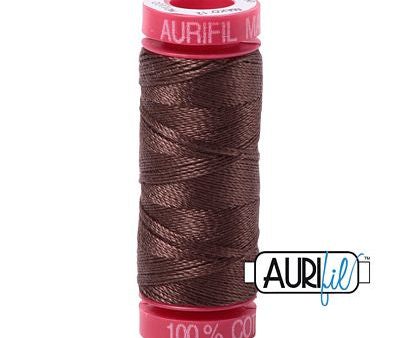 Aurifil 12wt Cotton Thread - 54 yards - 1285 Medium Bark Sale