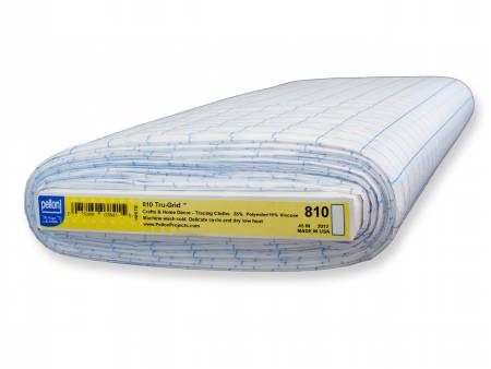 Interfacings & Stabilizers - Pellon  1  Tru-Grid # 810 (Non-fusible) - White with Blue Lines - ON SALE - SAVE 50% - By the Yard Discount