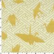 Japanese - Kokka Golden Origami Cranes - YKA-79100-A17 - Cream Online now