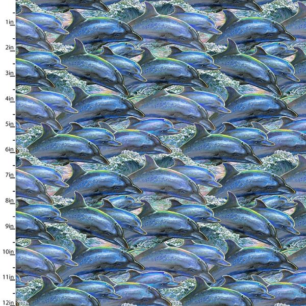 Tropical - 3 Wishes - Call of the Sea - Dolphins - 17992-Multi - ON SALE - 30% OFF - By the Yard Online Sale