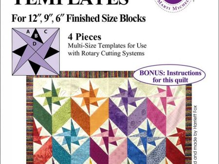 Quilt Pattern & Template - Marti Michell - Perfect Patchwork Templates - Starry Path # 8586 - ON SALE - SAVE 20% Discount