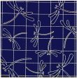 Sashiko Pre-printed Sampler (Olympus) - # 041 Dragonflies - Gold Fashion