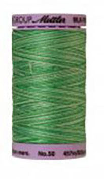 Mettler Cotton Sewing Thread - 50wt - 547 yd  500M - Variegated - 9821 Minty Green Hot on Sale