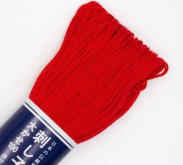 Sashiko Thread - Olympus - Large 100m Skeins - # 105 - Scarlet Hot on Sale