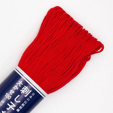 Sashiko Thread - Olympus - Large 100m Skeins - # 105 - Scarlet Hot on Sale