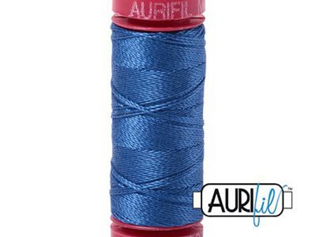 Aurifil 12wt Cotton Thread - 54 yards - 2730 Delft Blue Online now