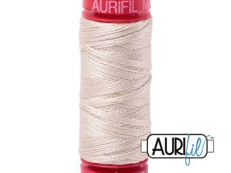 Aurifil 12wt Cotton Thread - 54 yards - 2310 Light Beige on Sale