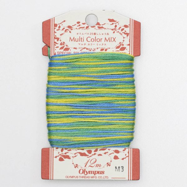 Olympus Multi-Colored Cotton Embroidery Floss - M03 For Cheap