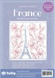 Sashiko World - FRANCE - Sampler Kit with Needle & Thread - Eiffel Tower & Irises Supply