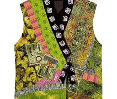 Wearables - Christine Barnes - Kimono Collage Vest For Cheap