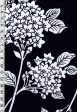 Yukata Fabric - 645 - Hydrangea Bouquets - Dark Navy - Indigo Online Sale