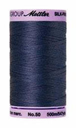 Mettler Cotton Sewing Thread - 50wt - 547 yd  500M - 1365 True Navy Fashion