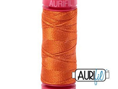 Aurifil 12wt Cotton Thread - 54 yards - 2235 Orange Hot on Sale