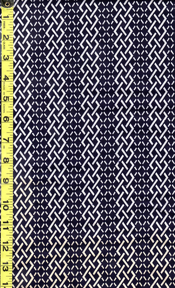 Yukata Fabric - 510 - Interlocking Trellis Columns - Dark Navy Discount