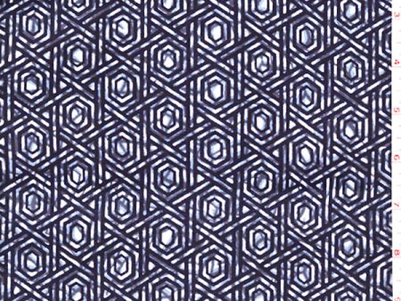 Yukata Fabric - 045 - Hexagon Basketweave For Sale