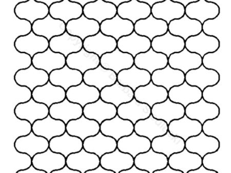 Sashiko Stencil - BS238 - Fish Net - 2  - ON SALE - 40% OFF Supply